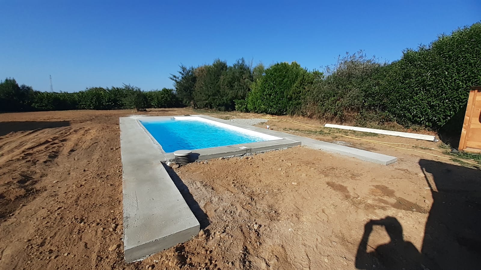 Local technique avec filtration piscine